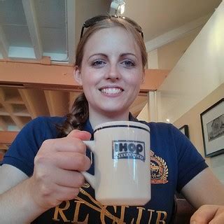 Candice drinking her coffee at IHOP. #coffee #ihop | Flickr