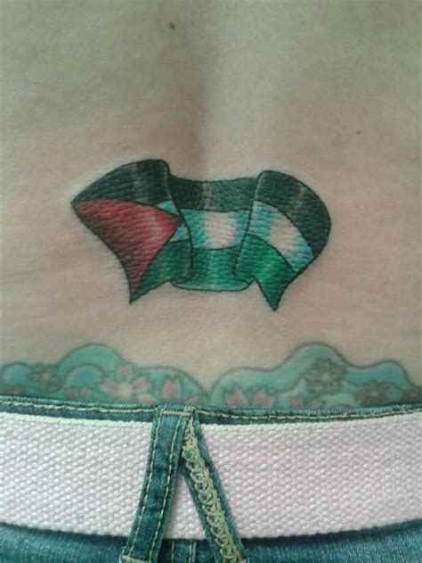 Palestine flag tattoo on my back | Flag tattoo, Palestine flag, Tattoos