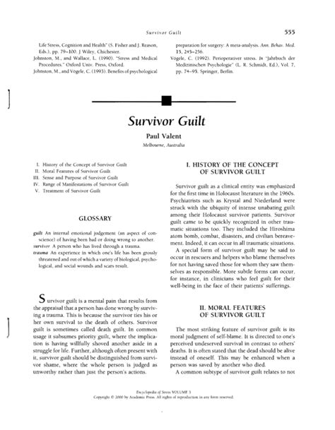 (PDF) Survivor Guilt*