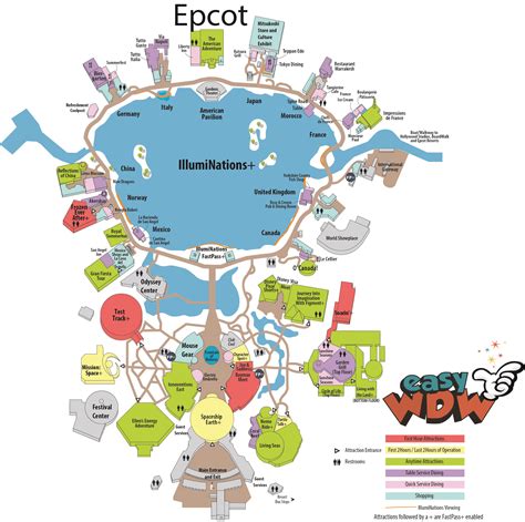 Epcot Map Printable