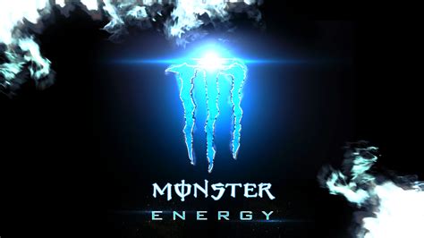 Blue Monster Energy Logo Wallpaper - WallpaperSafari