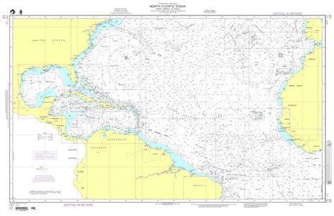 North Atlantic Ocean Depth Map