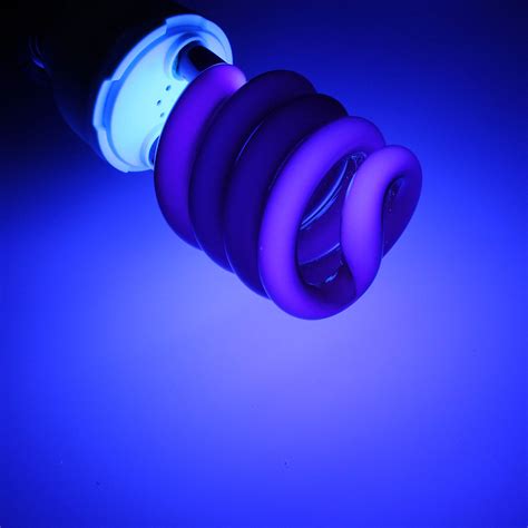 UV Ultraviolet Spiral Low Energy Saving CFL Light Bulb E27 Screw Black Light Bulb | Alexnld.com