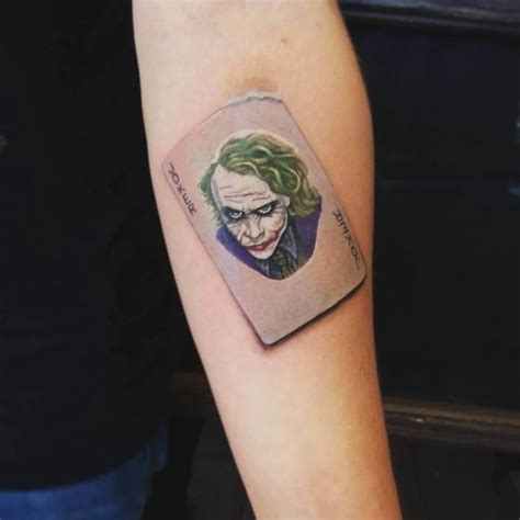 Joker on a playing card tattoo | Joker tattoo design, Playing card ...