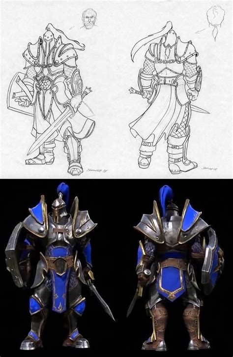 Warcraft III Footman concept art by Samwise (1996), Warcraft III ...