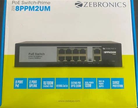 8 Port Poe Switch, LAN Capable, BLACK at Rs 4499/1 piece in Chennai | ID: 2850612231533