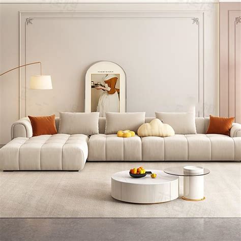 A Modern and Luxurious Cloud-Shaped Living Room Sofa Bed Set - Welcome ...