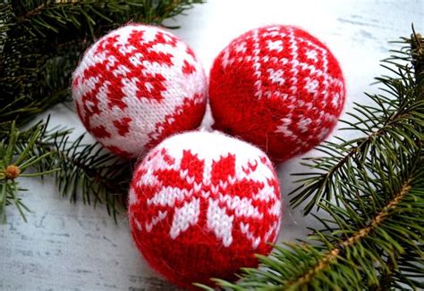 Christmas Ornament Knitting Pattern/ Knit Ornament Pattern/ Ornaments Christmas/ Knit Ornament ...