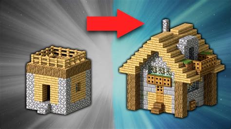 How to Transform a Village Small House | Minecraft | Minecraft small house, Minecraft, Minecraft ...