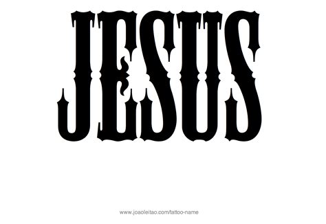 Jesus Name Tattoo Designs