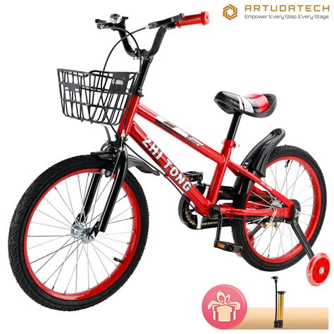 ARTUDATECH 14/16/18 Inch Kids Bike for Ages 3-10 Years Old Boys Girls ...