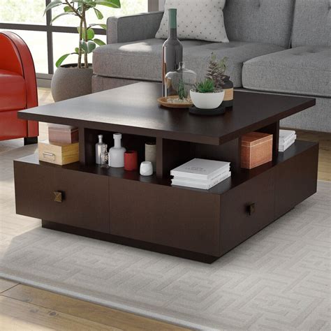 Latitude Run Square Coffee Table & Reviews | Wayfair