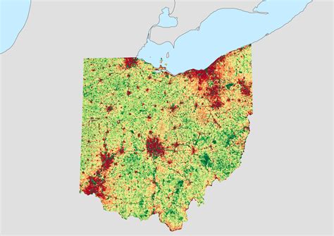 Ohio Population Density Map - Tupper Lake Ny Map