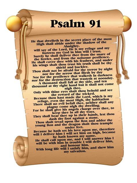 Printable Psalm 91