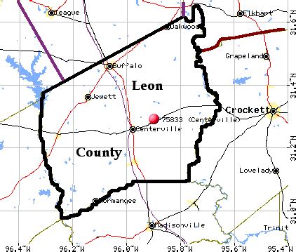 Map of Leon County