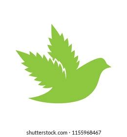 Cannabud Dove Logo Icon Vector Stock Vector (Royalty Free) 1155968467 ...