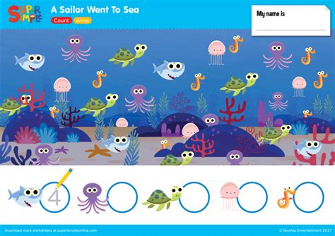 Free Printables - Super Simple | Sea activities, Learning english for ...