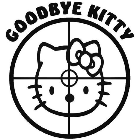 Hello Kitty Crosshairs Target Decal Sticker – Decalfly