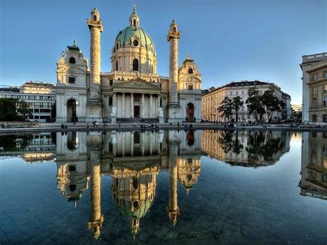 Karlskirche | Series 'The Most Elegant Buildings of Baroque Architecture' | OrangeSmile.com