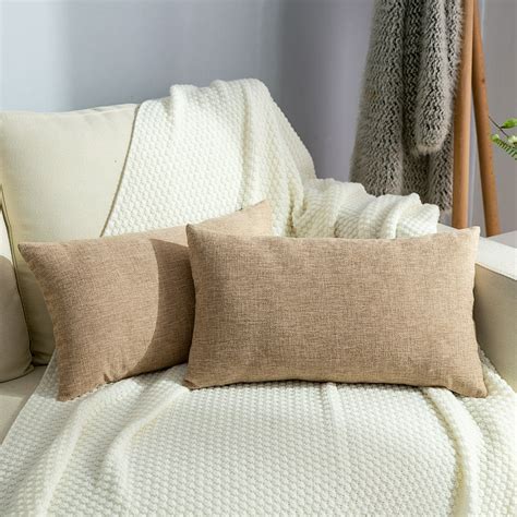 CLEARANCE! Decorative Throw Pillows Covers Set of 2, Linen Throw Pillow ...