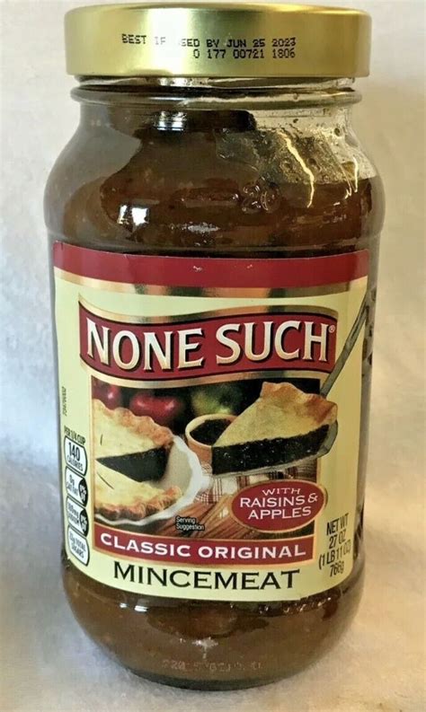 NONE SUCH Mincemeat Pie Filling CLASSIC ORIGINAL 27 oz Fast Shipping | eBay