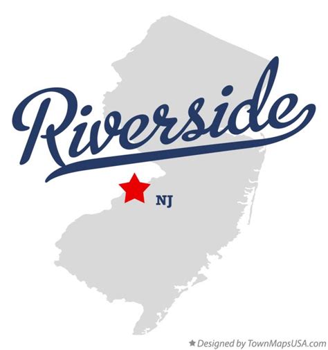 Map of Riverside, NJ, New Jersey