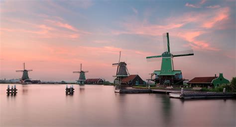 The mills of the Zaanse Schans, Netherlands