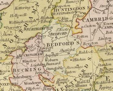 Bedfordshire Map / Blank Simple Map Of Bedfordshire County / Yandex.maps will help you find your ...