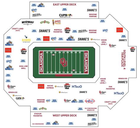 Oklahoma Memorial Stadium Seating Chart With Rows – Two Birds Home