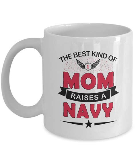 Navy Mom Mug - Best Mom Raise Navy Funny Coffee Mug - Mom Remembrance Gifts, Mother's Day ...