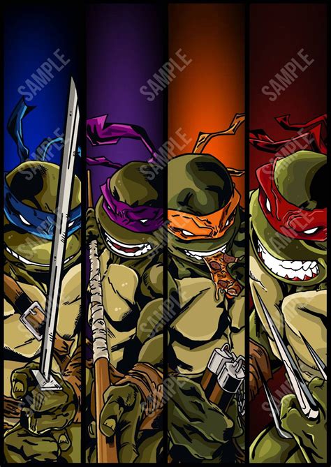 TMNT Teenage Mutant Ninja Turtles Wall Art Print - Etsy Australia