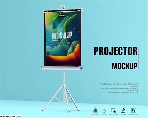 Premium PSD | Projector mockup