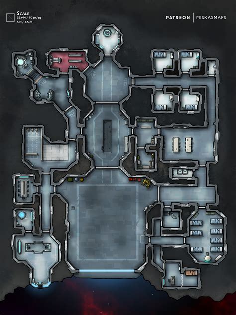 Imperial Asteroid Outpost | Tabletop rpg maps, Dungeon maps, Star wars rpg