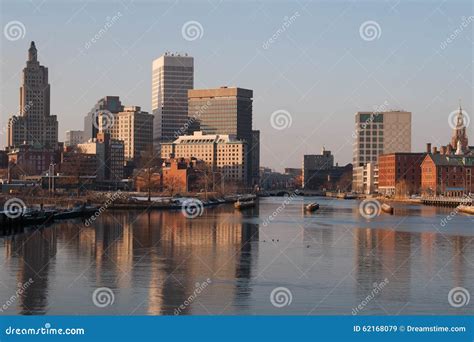 Providence, Rhode Island Skyline in Winter Stock Image - Image of city ...