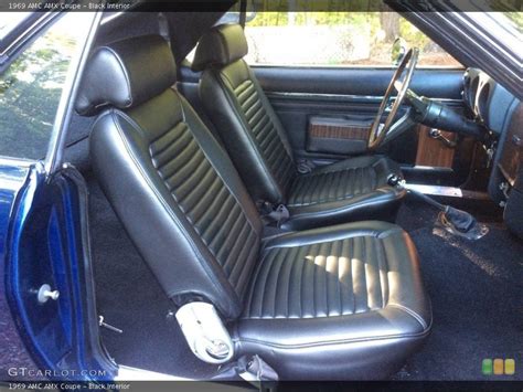 Black 1969 AMC AMX Interiors | GTCarLot.com