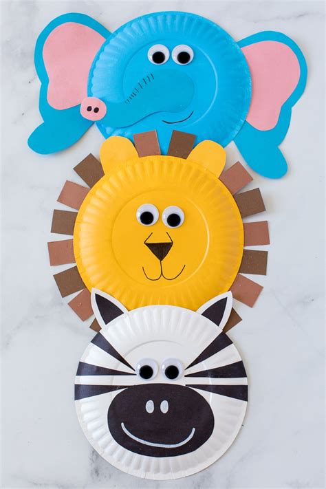 Paper Plate Jungle Animals - Made To Be A Momma