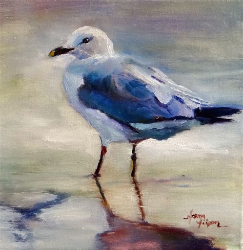 Norma Wilson Art: Norma Wilson Original Oil Seascape Seagull Bird Ocean ...