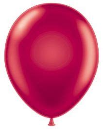 11 inch Tuf-Tex Metallic Starfire Red Latex Balloons