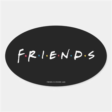 FRIENDS™ Logo Oval Sticker | Zazzle.com