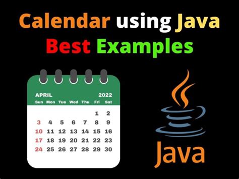 Calendar Using Java With Best Examples - CopyAssignment