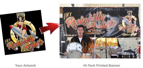 Band Banners - Big Portable Graphics for event stages • Vintage Logos