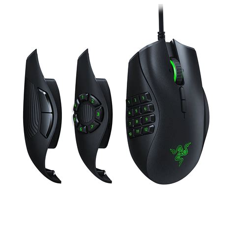 Razer Naga Trinity Chroma Gaming Mouse Interchangeable Side Plates with ...