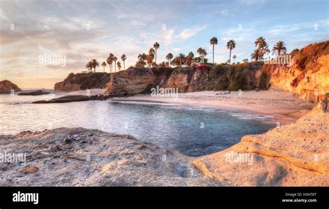 Sunset view of Treasure Island Beach at the Montage in Laguna Beach ...