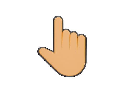 hand pointing gesture. show one finger 3d vector icon cartoon minimal style 16626052 Vector Art ...