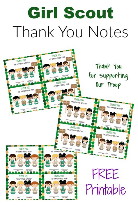 Girl Scout Thank You Notes - The Activity Mom