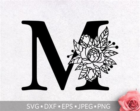 Letter M Monogram SVG