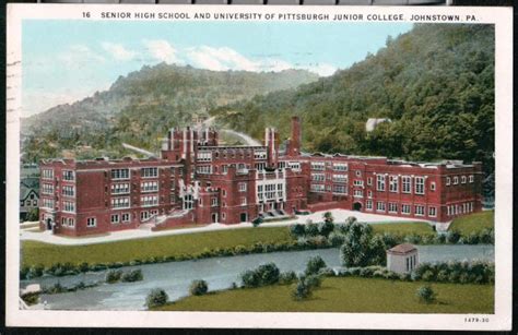 JOHNSTOWN PA High School University of Pittsburgh Jr College Vintage Postcard PC | eBay