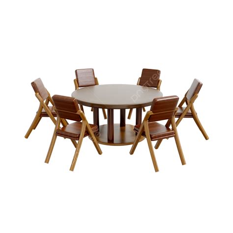 Mesa De Comedor Y Sillas Redondas Tridimensionales 3dc4d PNG , 3d, C4d ...