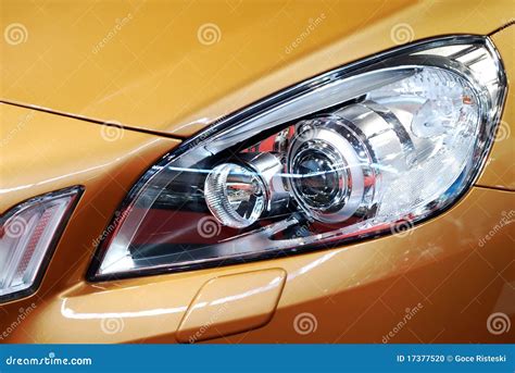 Car front light stock photo. Image of body, closeup, vehicle - 17377520