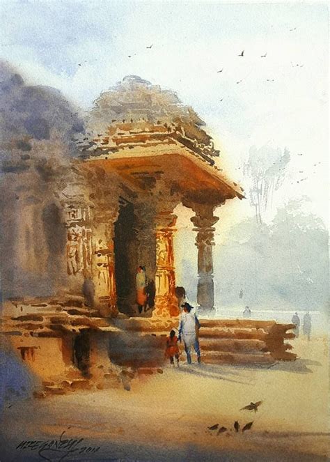 Ganesh Hire | Watercolor architecture, Watercolor landscape paintings, Watercolor scenery